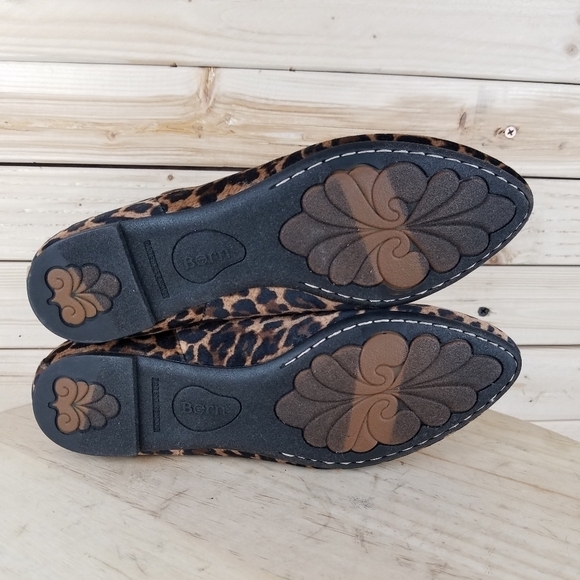 BORN REMO 6 US Leopard Print Ankle Boots Fabric Booties Slip-on/Pull-on NEW - Picture 4 of 11